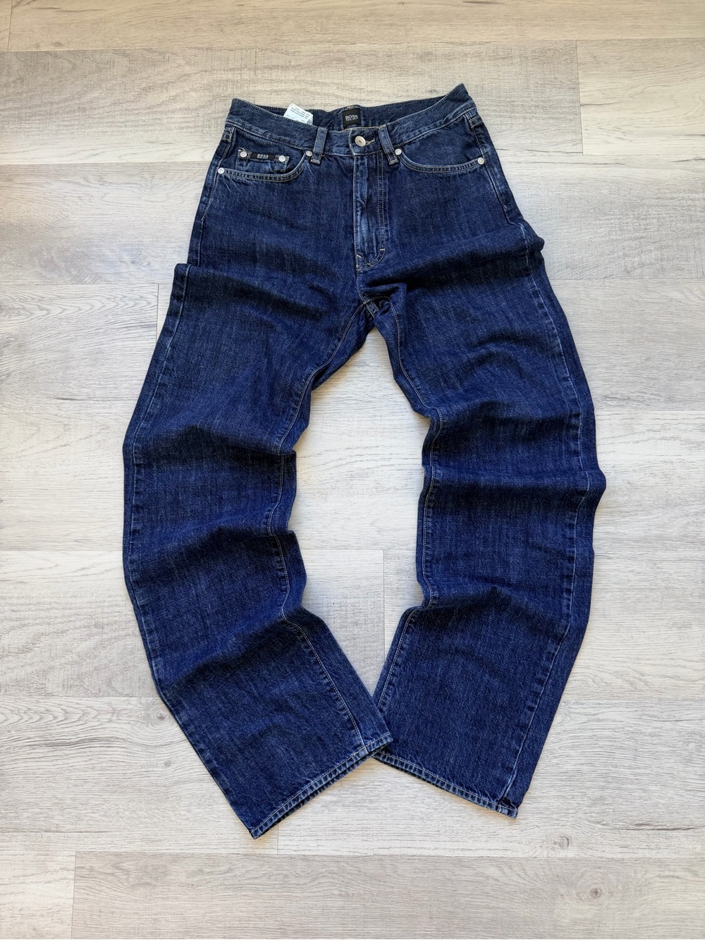 Hugo Boss Men's Dark Blue Relaxed Jeans